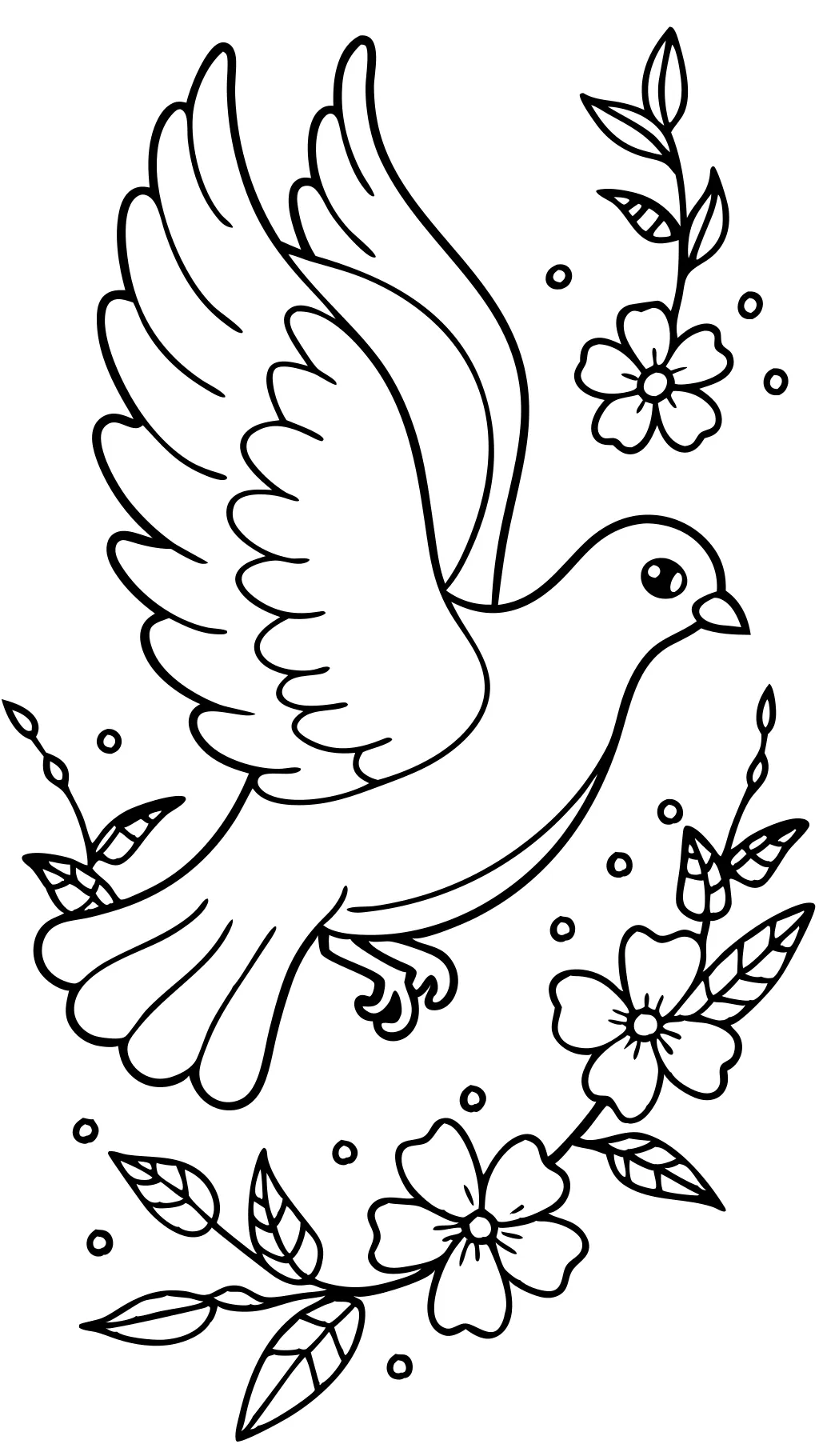 dove coloring page